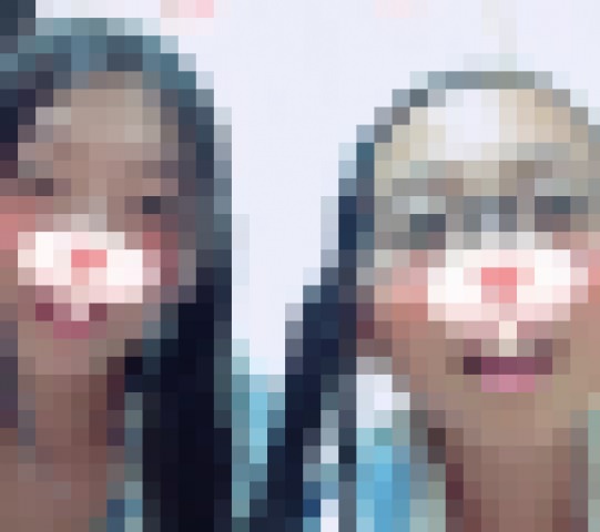 お下げ髪が可愛いＳランク２人組のお風呂配信の動画です。