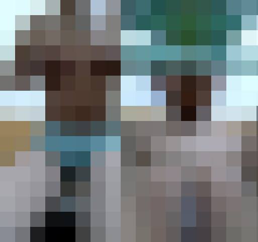 青色の綿パンティー