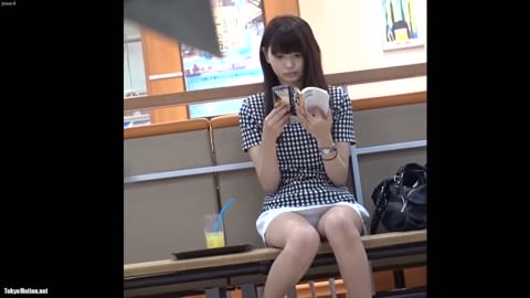 美人の対面ぱんちら