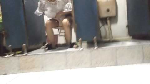 中国ドアなし便所