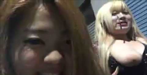 エロキャス　金髪巨乳ギャル