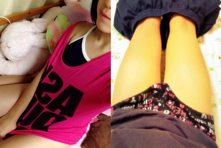 スカートを見て