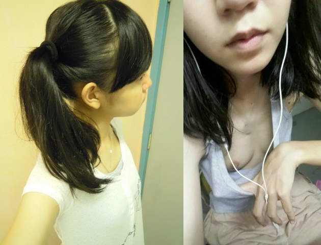 自撮り】マツタケを入れてしまうJK【おな】