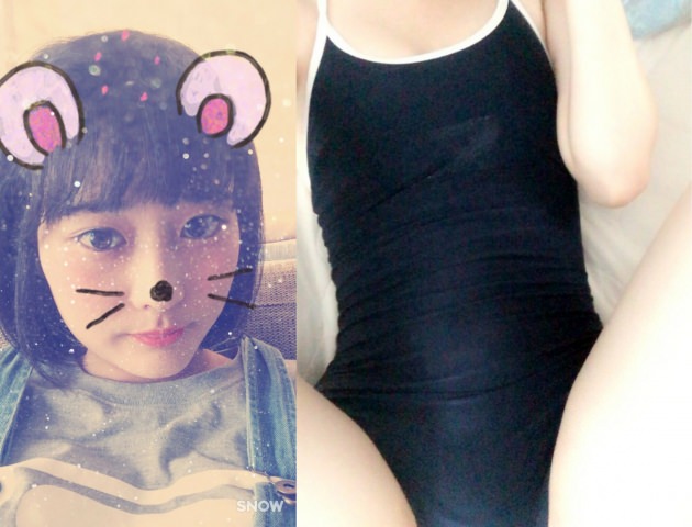 おっとりメガネ女子OL　着替え風　胸リモ